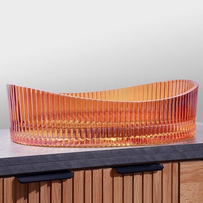 콘트톱에 장착 된 유리 싱크 베이징 500*370*140mm 현대 욕실