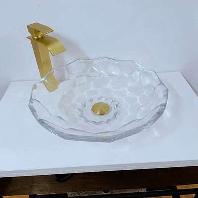 시닝 글라스 세척 배신 투명한 각면형 욕실 열흡수 대야