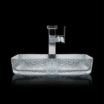 330mm 460mm 욕실 세탁기 탁자 상단 浅玻璃 压?? 결정 선명