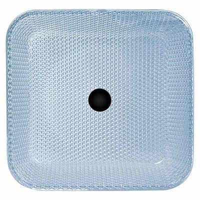 물 블루 스퀘어 선박 욕실 세면대 잔 크리스탈 손세탁 작업