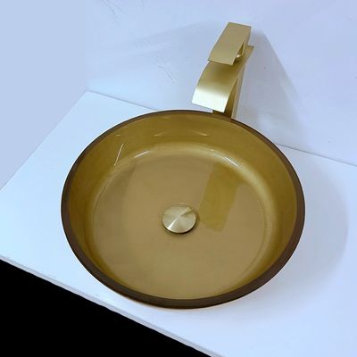 110 밀리미터 높이 브러시 글라스 독 그릇 420 밀리미터 길이는 순환 선박 싱크를 둥글게 합니다