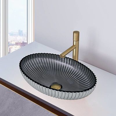 캐스팅 글라스 용기 독 연기 그레이 컬러 내부 135 밀리미터 높이를 죽으세요