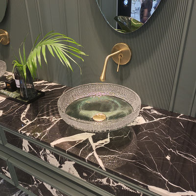 12mm 두꺼운 둥근 유리 용기 용기 횡수 없이 둥근 12mm 두께