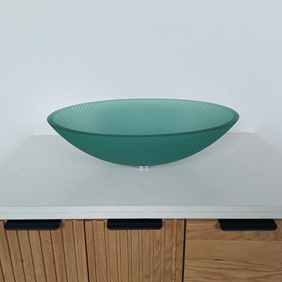 고 내구성 유리 상층 세척 용기 중앙 배수 위치